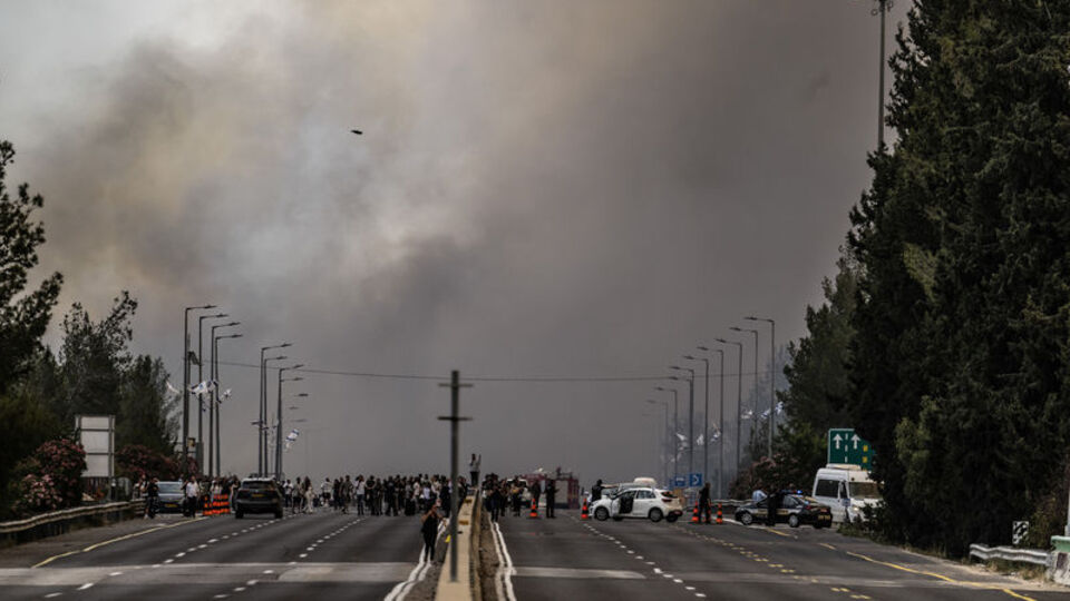 İsrail'de orman yangını