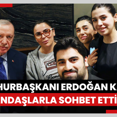 Cumhurbaşkanı Erdoğan bir kafede vatandaşlarla sohbet etti