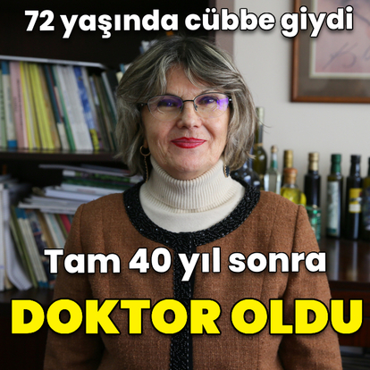 40 yıl sonra doktor oldu