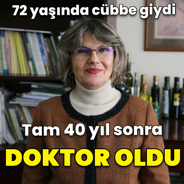 40 yıl sonra doktor oldu