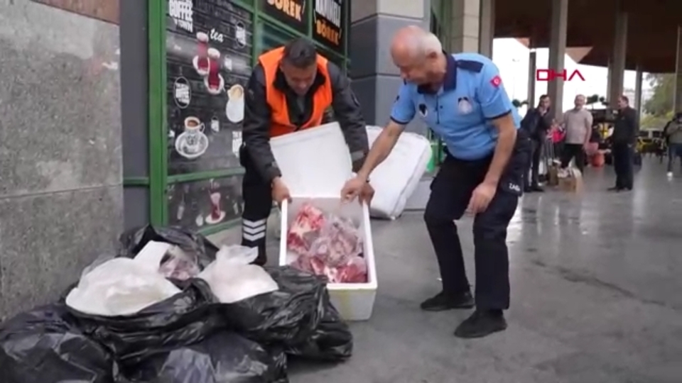 Usulsüz taşınan 300 kilo ete el konuldu
