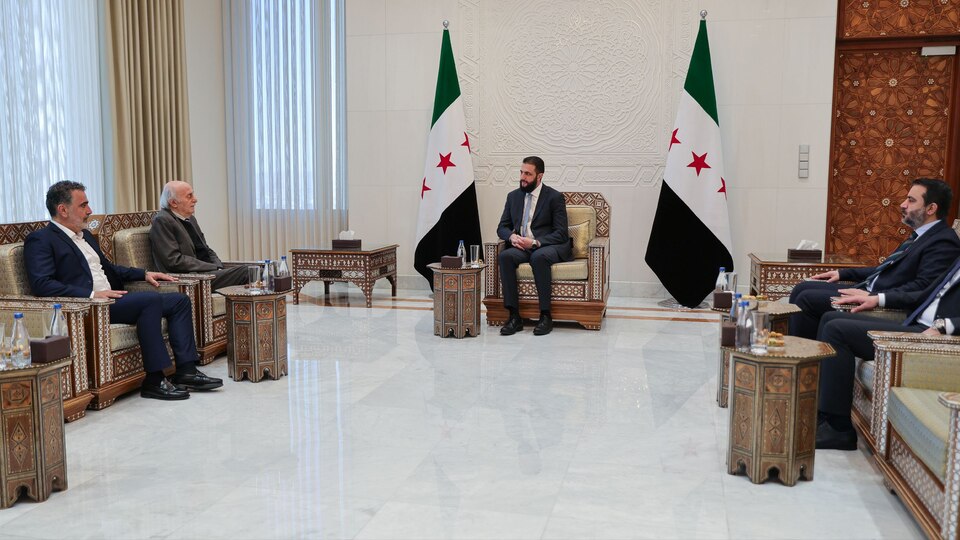 Ahmed Şara, Velid Canbolat ile görüştü