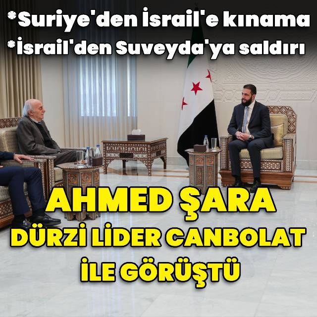 Ahmed Şara, Velid Canbolat ile görüştü