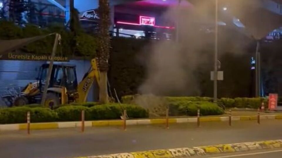 Kazı çalışmasında doğal gaz borusunda hasar oluştu