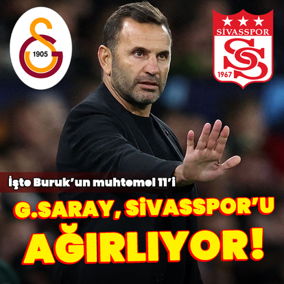 Galatasaray Sivasspor'u ağırlıyor!