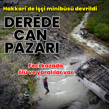 Hakkari'de derede can pazarı