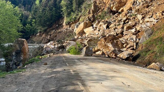 Giresun'da heyelan!