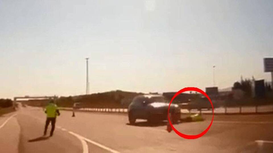 Polise çarpıp kaçmıştı, yakalandı