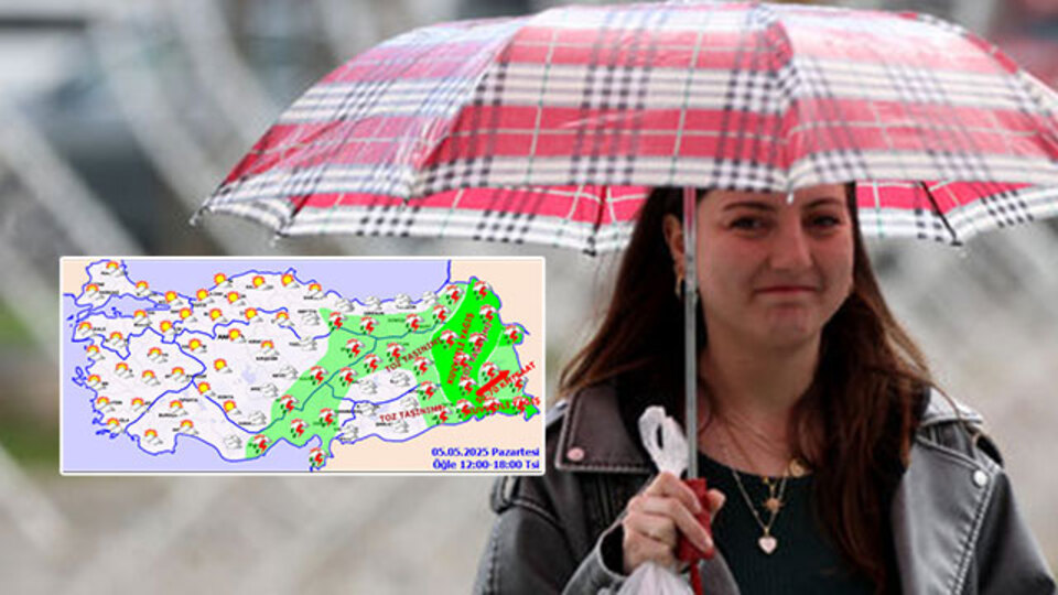 Sıcaklık batı ve iç kesimlerde artıyor! 5 bölgede yağış var!