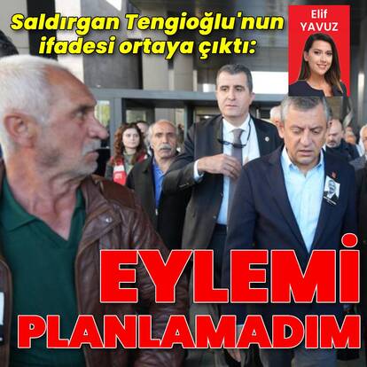 "Ani refleksle gelişen bir olaydır, eylemi planlamadım"