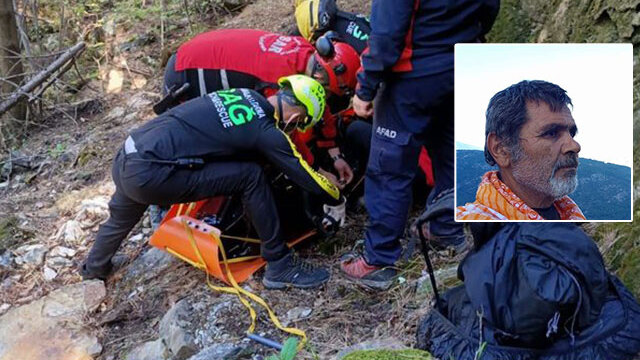 Mantar için uçurumda can verdi!