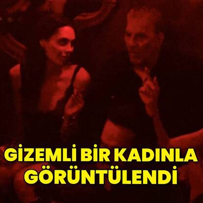 Gizemli bir kadınla görüntülendi