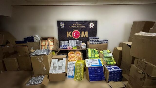 İzmir'de 42 milyon TL'lik kaçakçılık operasyonu