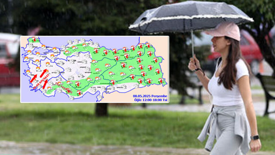 Meteoroloji'den flaş uyarı! 6 bölgede sağanak!