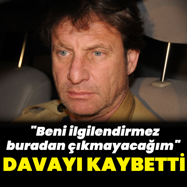 Davayı kaybetti
