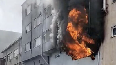 İstanbul'da yangın faciası: 1 ölü, 1 yaralı