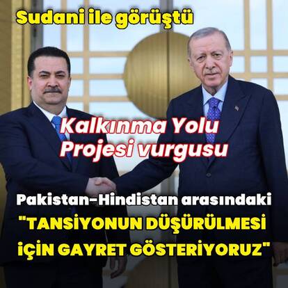 Cumhurbaşkanı Erdoğan Irak Başbakanı ile ortak basın toplantısı düzenledi