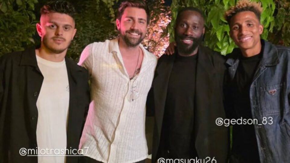 Beşiktaş'ın futbolcuları ile bir araya geldi