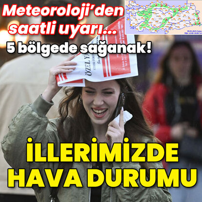 Meteoroloji'den saatli uyarı... İllerimizde hava durumu!