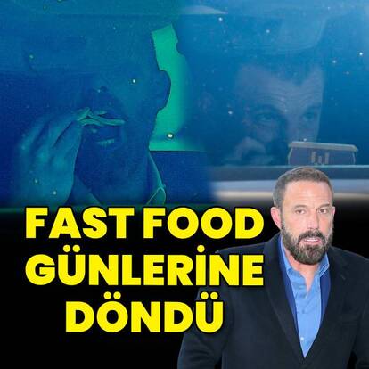 Otomobilde fast food saati
