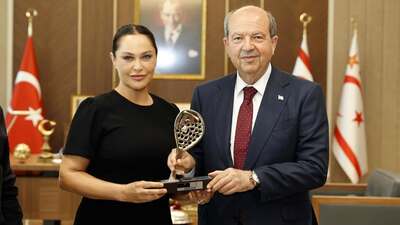 KKTC Cumhurbaşkanı ile bir araya geldi