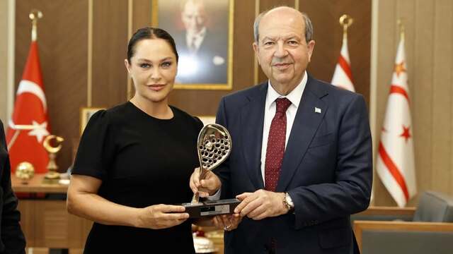 KKTC Cumhurbaşkanı ile bir araya geldi