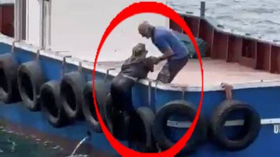 Bir kadın yolcu vapurundan düştü, balıkçı kurtardı