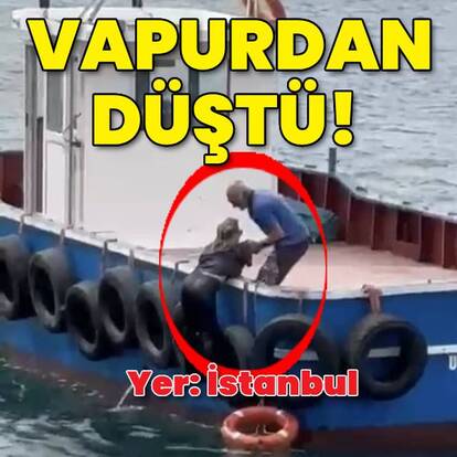 Bir kadın yolcu vapurundan düştü, balıkçı kurtardı