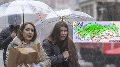 Meteoroloji'den saatli kritik uyarı! 23 kent için "sarı" alarm!