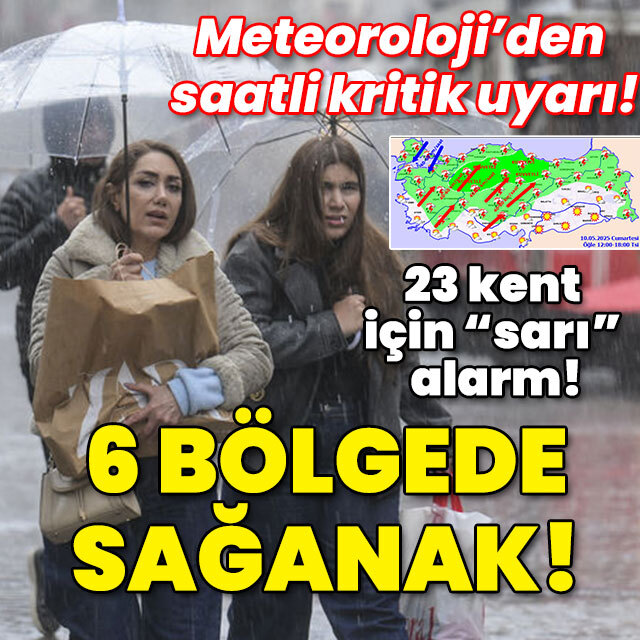 Meteoroloji'den saatli kritik uyarı! 23 kent için "sarı" alarm!