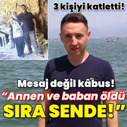 Mesaj değil kâbus! "Annen ve baban öldü! Sıra sende!"
