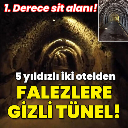 1. Derece sit alanı! 5 yıldızlı iki otelden falezlere gizli tünel!