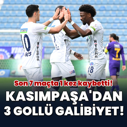 Kasımpaşa'dan 3 gollü galibiyet!