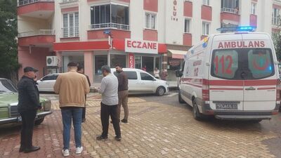 Yaşlı kadın 4'üncü kattan düştü