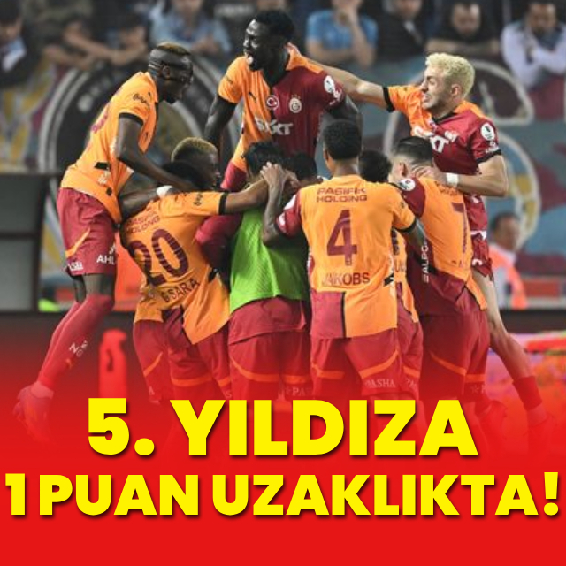 Galatasaray şampiyonluğa 1 puan uzaklıkta!