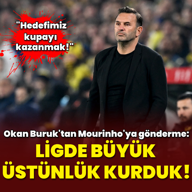 "Fenerbahçe’ye karşı sahada üstünlük kurduk"