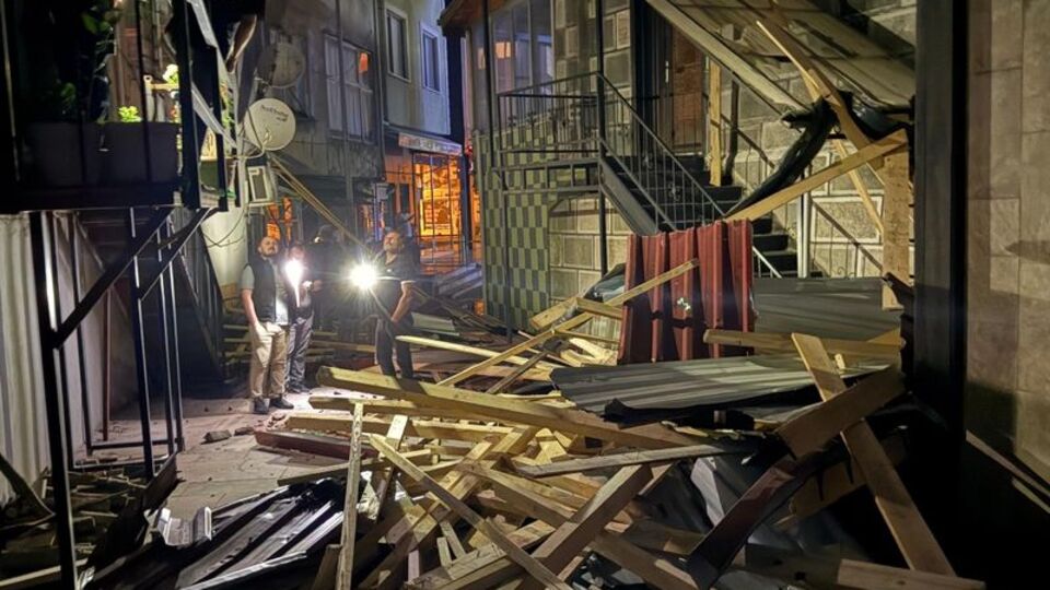 Artvin'de fırtına etkili oldu