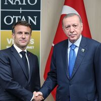 Cumhurbaşkanı Erdoğan Macron ile görüştü