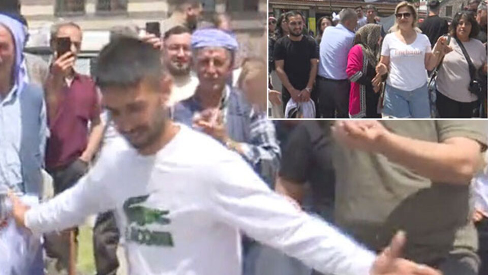 Kadınıyla erkeğiyle surlar şehrinde 'Fesih halayı'