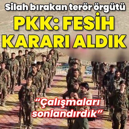 PKK: Fesih kararı aldık!
