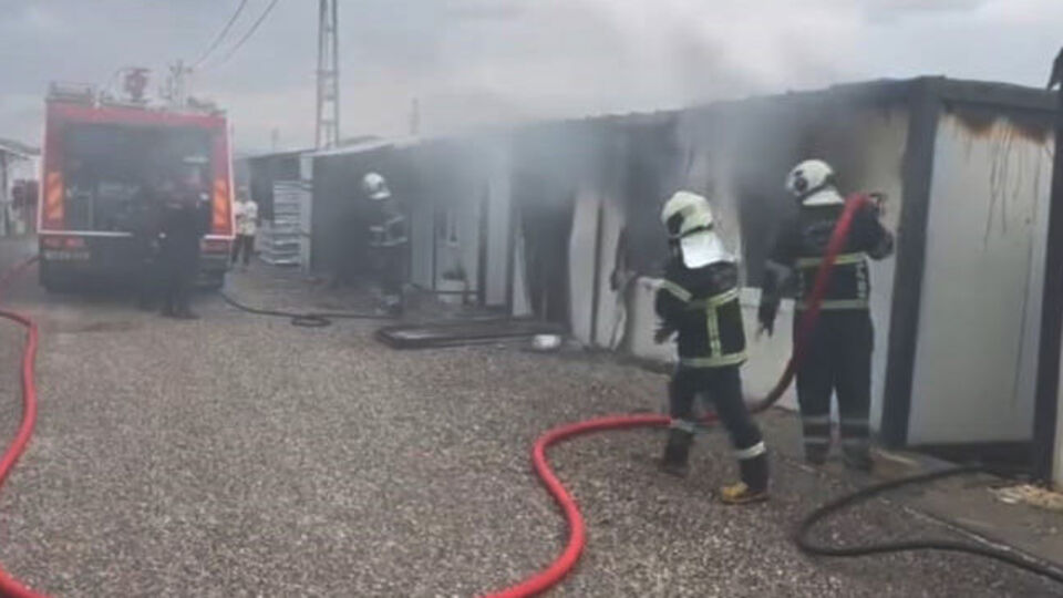 Gaziantep'te konteyner yangını korkuttu