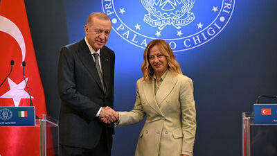 Meloni ile görüştü