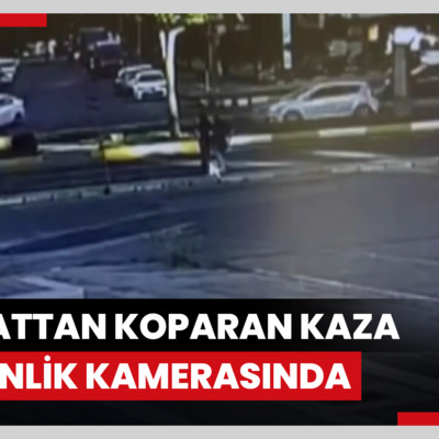Diyarbakır’da lise öğrencisini hayattan koparan kaza güvenlik kamerasında
