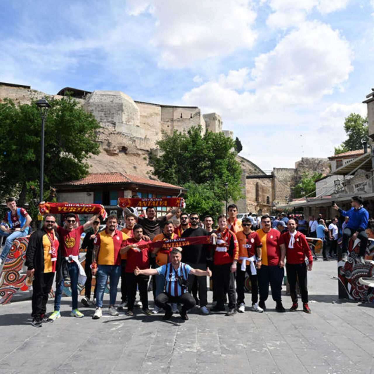 Gaziantep'te dostluk görüntüleri
