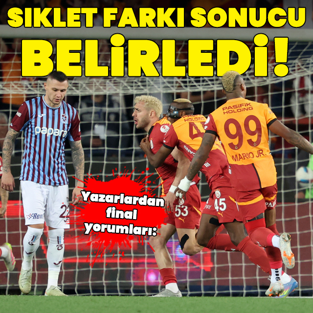 "Sıklet farkı sonucu belirledi"