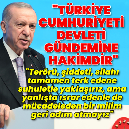Cumhurbaşkanı Erdoğan'dan açıklamalar