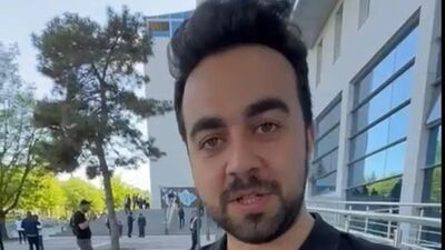 Deprem erken uyarı sistemini anlatırken deprem oldu