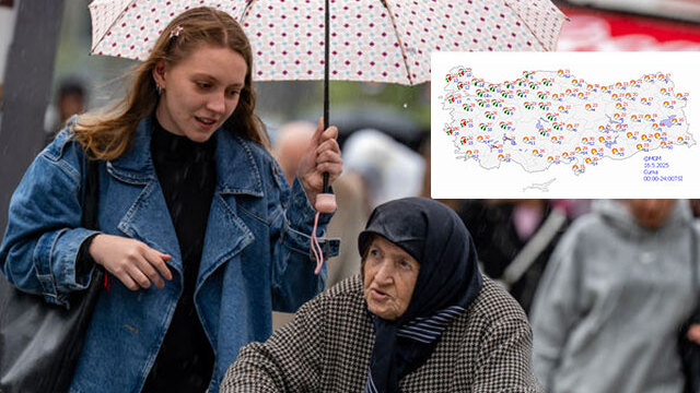 Meteoroloji saat verdi... Yağmur, fırtına ve toz taşınımı!