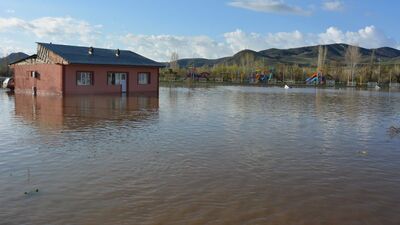 Erzincan'da tarım arazileri su altında kaldı