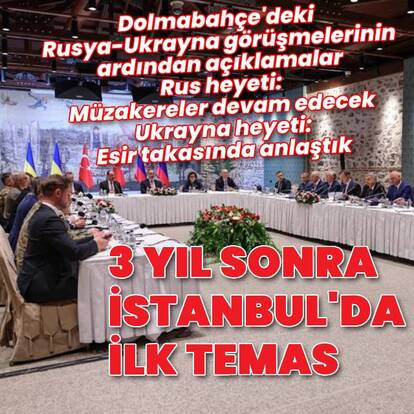 İstanbul'daki barış görüşmesinin ardından açıklamalar